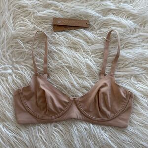 Skims Fits Everybody Unlined Demi Bra Clay Size 32C